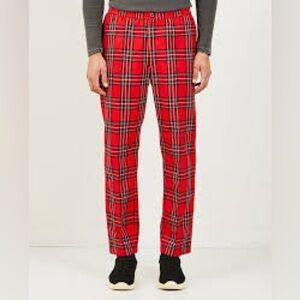 Stüssy Bryan Plaid Pants Red Checker Mens XL NWT